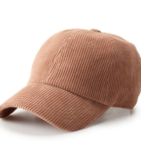 NWT Curved Brim Corduroy Baseball Cap - Picture 3 of 4